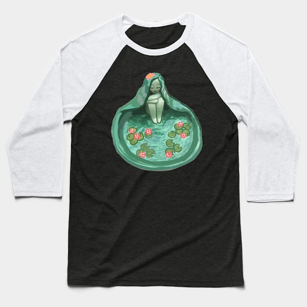 Pool of Sadness Baseball T-Shirt by Art by Ergate